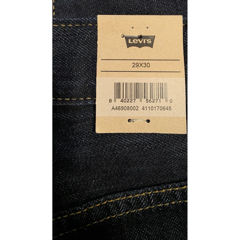 Levis Middy Straight Jeans Women's 29x30 Dark Indigo Blue Denim NEW